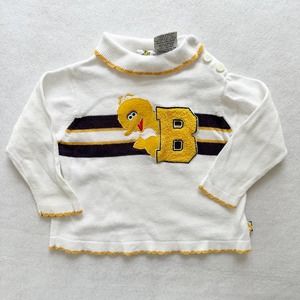 Vintage Sesame Street Big Bird Turtleneck Lightweight Sweater